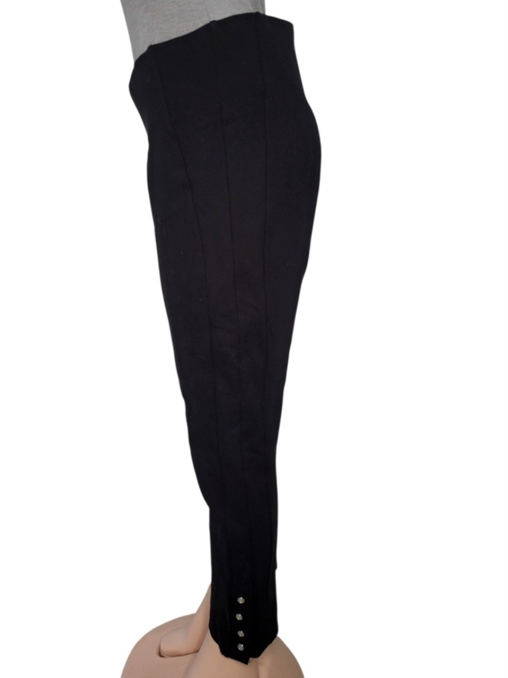 Slim Factor By Investments Black Leggings
